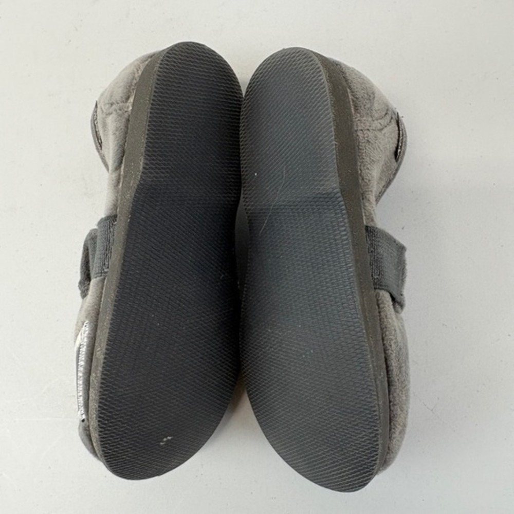 Cienta Kids Gray Rocket Ship‎ & Stars Plush Slippers Size 25 US 8 Made in Spain - Picture 5 of 6